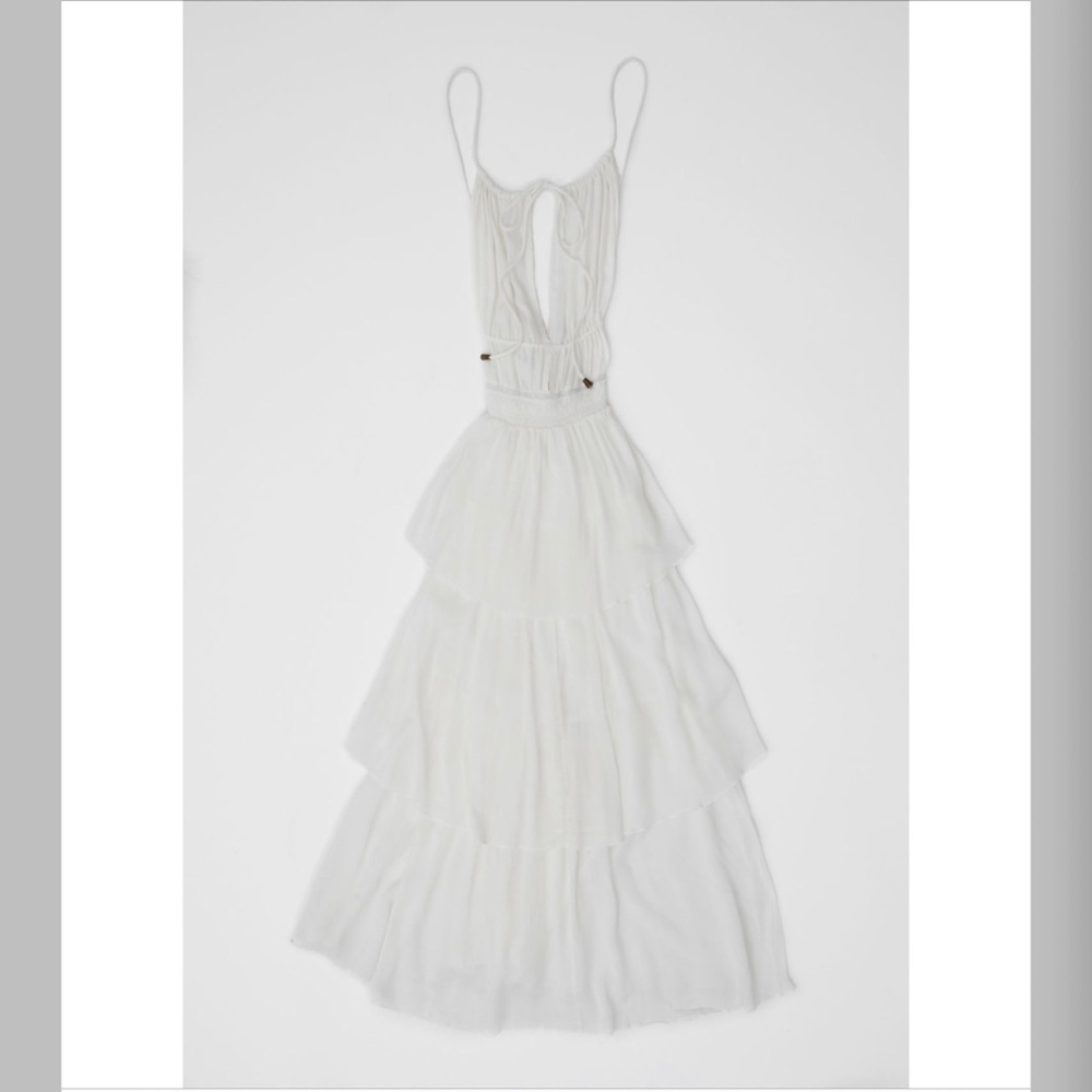 Dress Forum Deep V Backless MIDI Dress Small